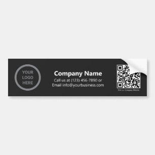Anpassningsbar Black Company Logotyp Promotive QR  Bildekal