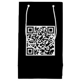 Anpassningsbar Black Gift Bag med Branded QR-kod