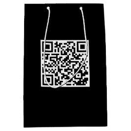 Anpassningsbar Black Gift Bag med Branded QR-kod