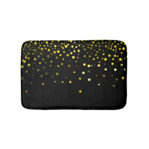 Anpassningsbar Black Grönt Glitter Konfetti-Person Badrumsmatta