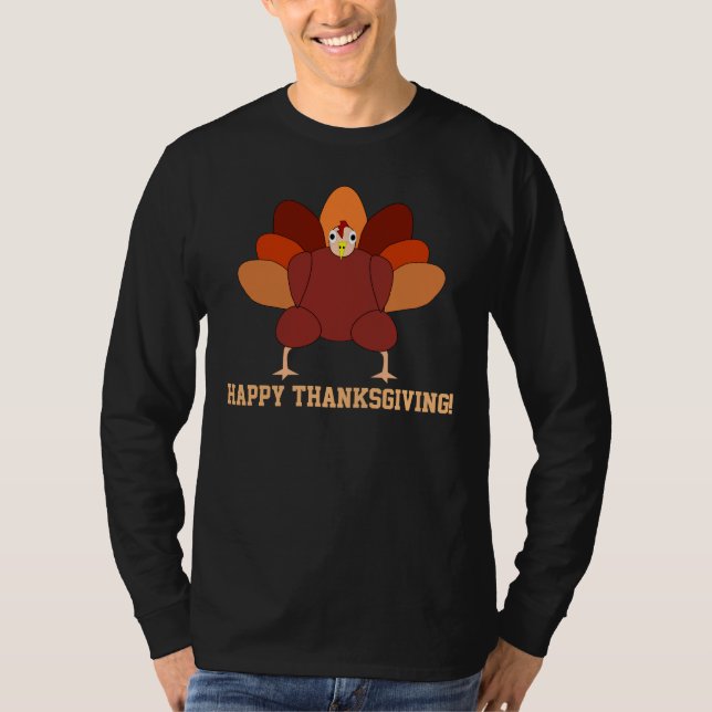 Anpassningsbar Black Happy thanksgiving-trafiken m Tee (Framsida)