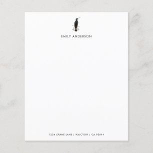 Anpassningsbar Black Jacobin Hummingbird Stationer