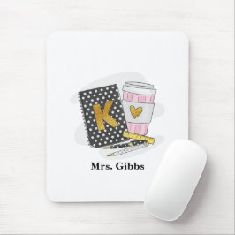 Anpassningsbar Black Kindergarten Teacher-uppskatt Musmatta