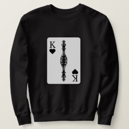 Anpassningsbar BLACK KUNG SPELKORT Chess Biet Lång Ärmad Tröja