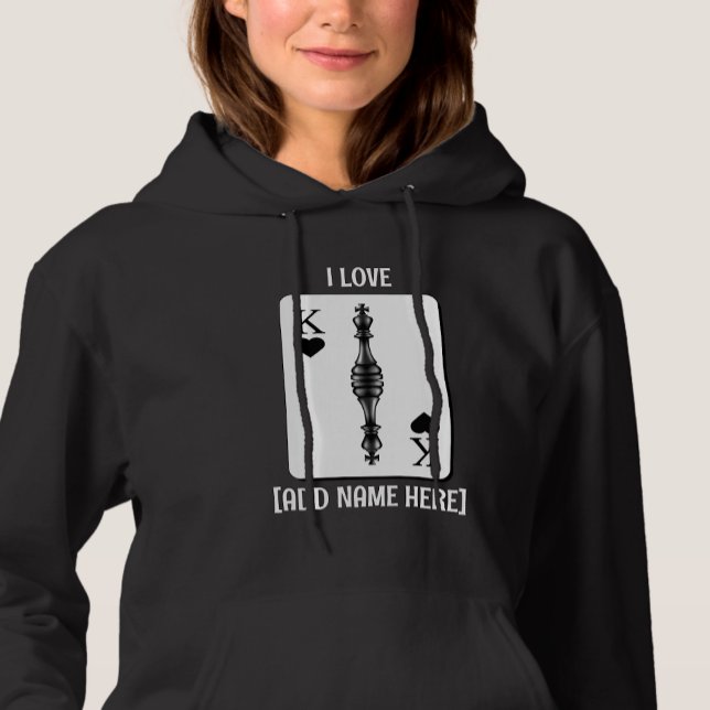 Anpassningsbar BLACK KUNG SPELKORT Chess Biet T Shirt (Skapare uppladdad)