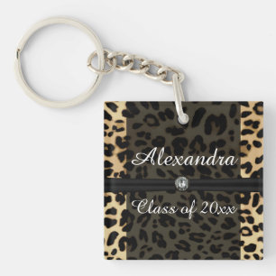 Anpassningsbar Black Leopard Ribbon Juvelflicka St