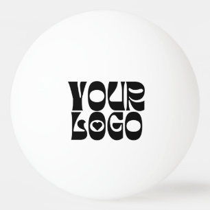 Anpassningsbar Black Logotyp Ping Pong Boll