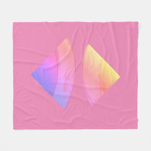 anpassningsbar BLACK mandala monogram lägg till di Fleecefilt (Framsidan (Horisontell))