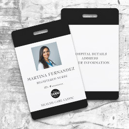Anpassningsbar Black Medical Employee Photo