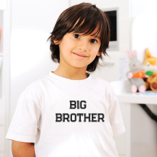 Anpassningsbar Black Retro Typography Big bror T Shirt
