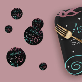 Anpassningsbar Black Sweet 16 Birthday