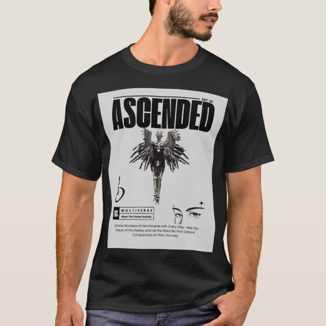 Anpassningsbar Black TCS Manar T-shirt (Framsida)