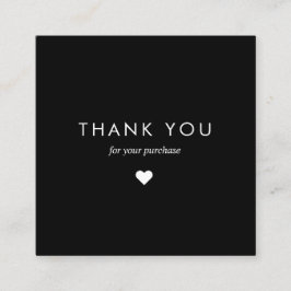 Anpassningsbar Black Typography Business QR Code T Rabattkort