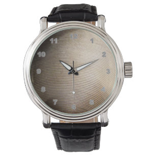 Anpassningsbar Black Vintage Leather manar watch Armbandsur