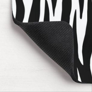 Anpassningsbar Black White Zebra Musmatta