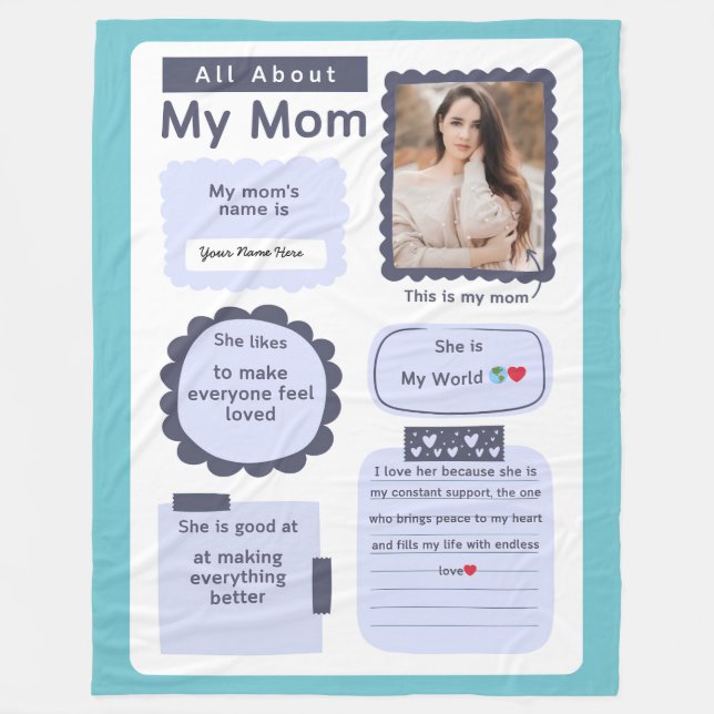 Anpassningsbar Blanketstips för gravida kvinnor oc Fleecefilt (Framsidan)