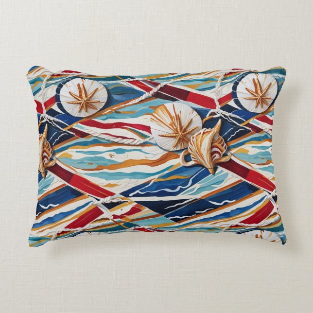 Anpassningsbar Blåskudde av polyester med accent 3 Prydnadskudde (Framsidan)