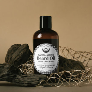 Anpassningsbar Blend Manar Beard Oil Buffalo Pput Runt Klistermärke