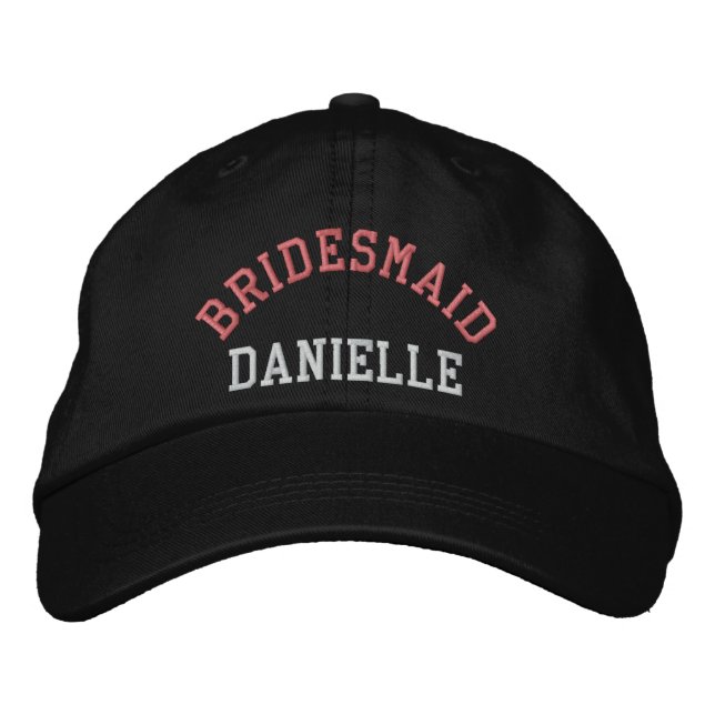Anpassningsbar Blödesbachelorette rosa baseball ca Broderad Keps (Framsida)