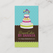 Anpassningsbar - blöjatårtavisitkortar