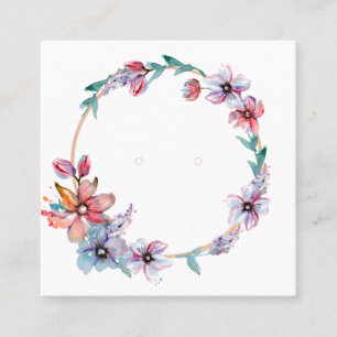 Anpassningsbar Blommigt Art Earring Judiska Visnin Tidsbeställning Kort