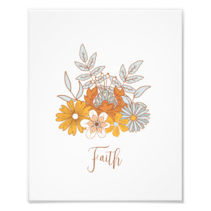 Anpassningsbar Blommigt Boho Nursery Wall Art Post Fototryck