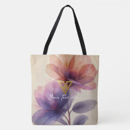Anpassningsbar: Blommigt Grace Tote, Blommar Elega Tygkasse
