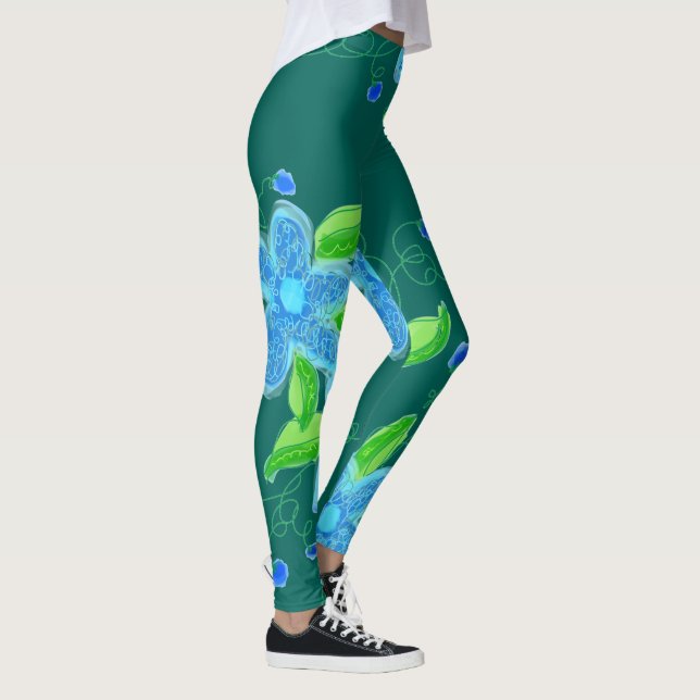 Anpassningsbar Blommigt Leggings (Höger)
