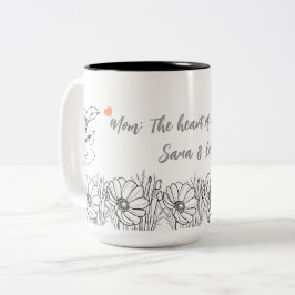 Anpassningsbar Blommigt Mors dag Gift Mugg