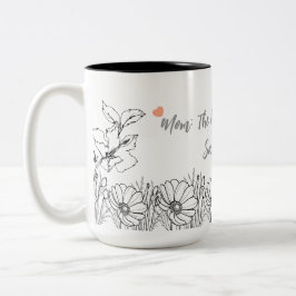 Anpassningsbar Blommigt Mors dag Gift Mugg