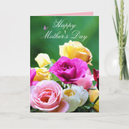 Anpassningsbar Blommigt Mors dag-kort Kort