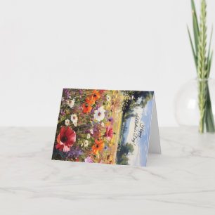 Anpassningsbar Blommigt Mors dag-kort Tack Kort