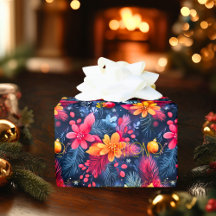 Anpassningsbar Blommigt och Gräs jul