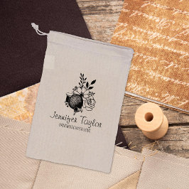 Anpassningsbar Blommigt Seing, Handmade Business L Stämpel