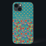 Anpassningsbar Blommigt Skriver ut på Teal Samsung<br><div class="desc">En söt Fodral-Mate Fodral som skyddar din Samsung Galaxy Note4, med en mini-print-blommigt mönster på tealbakgrund. En del av Posh & Painterly 'Granny Print'-samlingen gör att mönster lätt kan justeras så att det passar alla Fodral.</div>