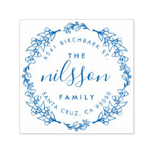 Anpassningsbar Blommigt WAN-Returadressen i Namn