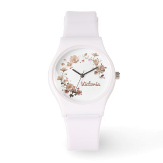 Anpassningsbar Blommigt Watch Armbandsur