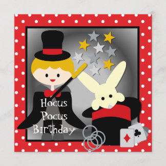 Anpassningsbar Blond Boy Hocus Pocus Birthday Inbj Inbjudningar