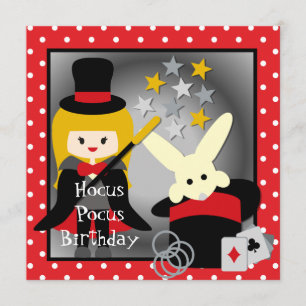 Anpassningsbar Blond Girl Hocus Pocus Birthday Inb Inbjudningar