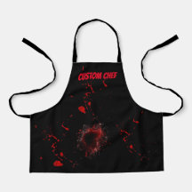 Anpassningsbar Bloody Apron Pyscho Halloween Costi