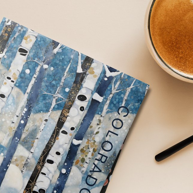 Anpassningsbar Blue Aspen Forest Colorado Kakelplatta (Skapare uppladdad)