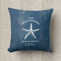 Anpassningsbar Blue Coastal Starfish Beach House