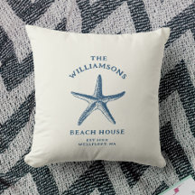 Anpassningsbar Blue Coastal Starfish Beach House