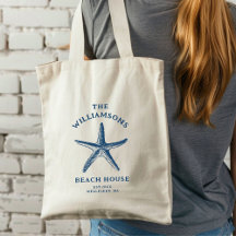 Anpassningsbar Blue Coastal Starfish Beach House