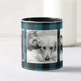 Anpassningsbar Blue Family Kid Photo Buffalo Play  Mugg