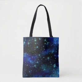 Anpassningsbar Blue Galaxy Tote Bag Tygkasse