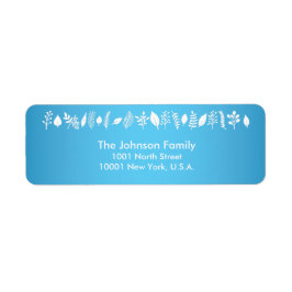 Anpassningsbar Blue God jul Returetiketter Returadress Etikett