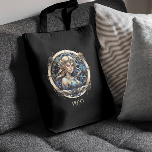 Anpassningsbar Blue Guld Celestial Virgin Fantasy  Tygkasse