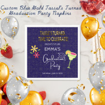 Anpassningsbar Blue Guld Tasselߴs Turned Studentfe