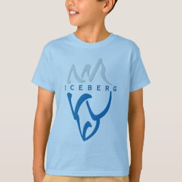 Anpassningsbar Blue Inspirational Abstrakt Iceberg T Shirt